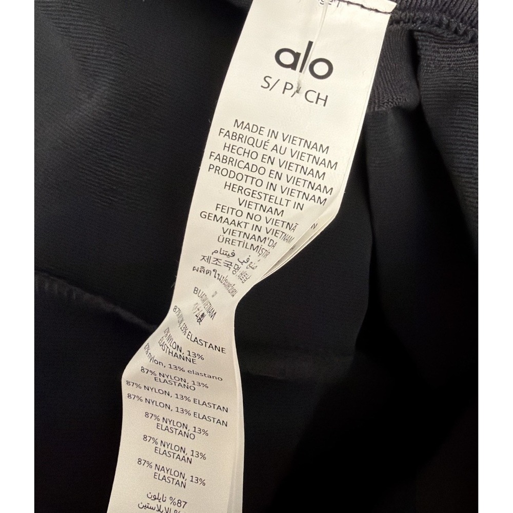 Alo Yoga Airbrush One And Done Bodysuit Black Womens Size S Jumpsuit NWT W8295R - Picture 9 of 11